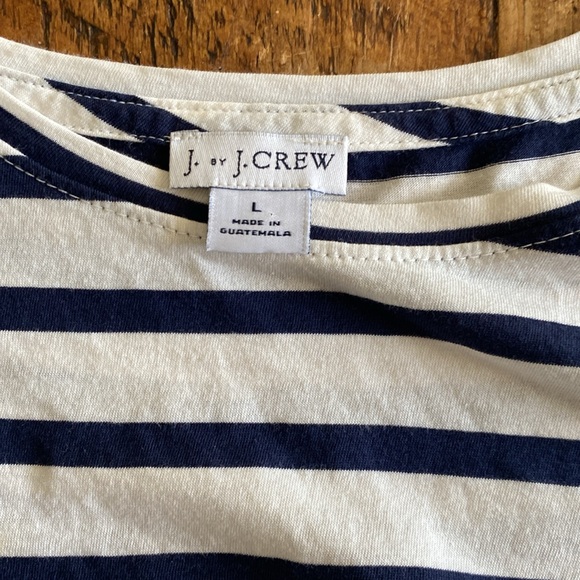J. By J.Crew Striped Back Knot Top Size L - Picture 5 of 5